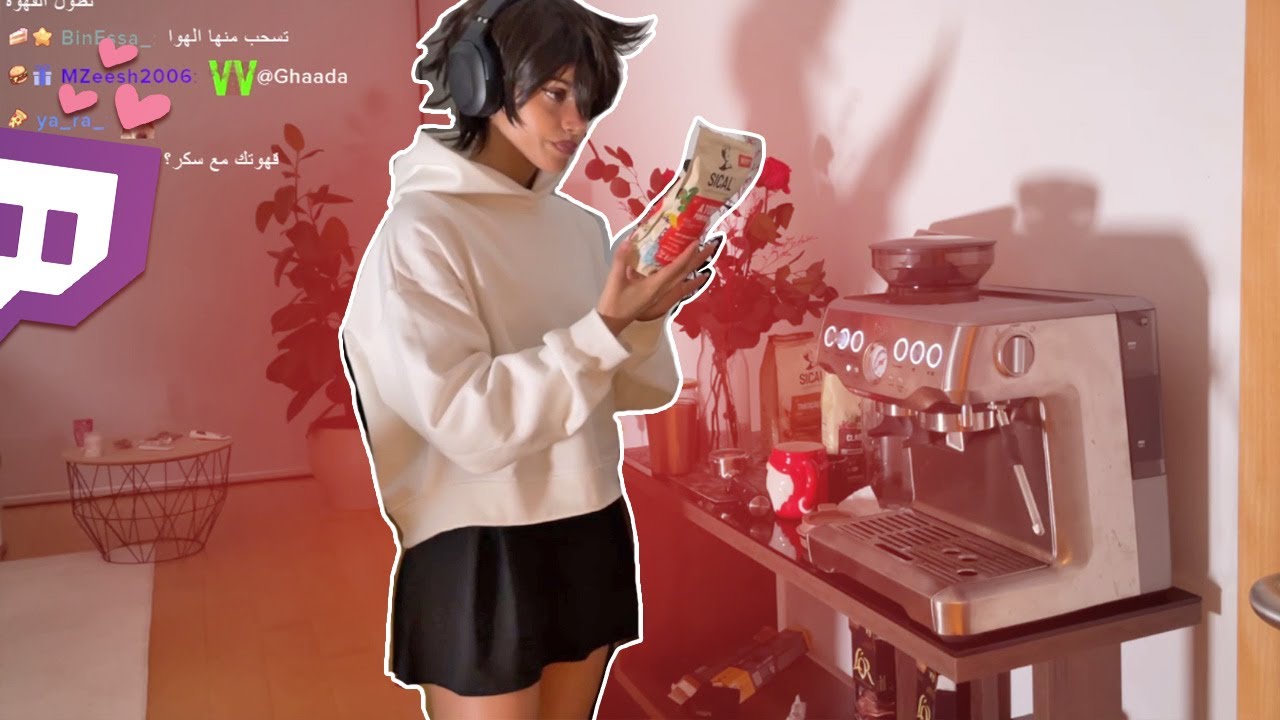 Make coffee with me and TWITCH chat 🟣| اسوي قهوتي مع تويتش شات