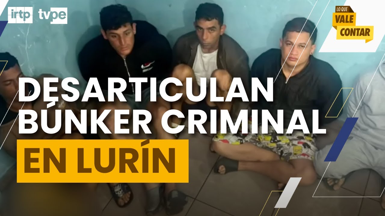PNP interviene búnker criminal en Lurín: detenidos ligados a extorsiones y triple asesinato