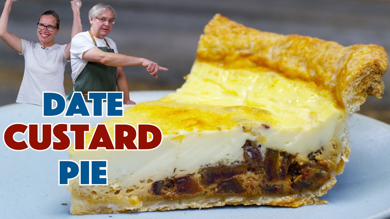 Date Custard Pie Recipe - Canadian Thanksgiving