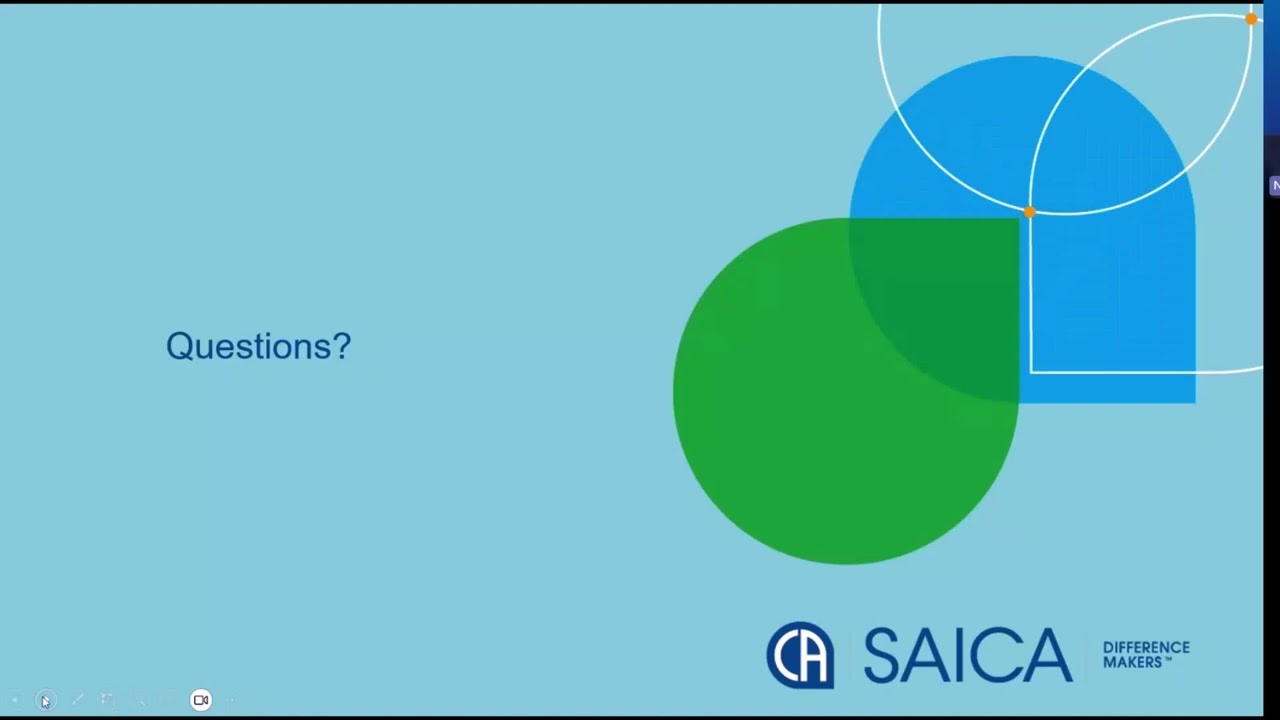 SAICA South African Institute of Chartered Accountants presentation by Ntsabadi Thsehla