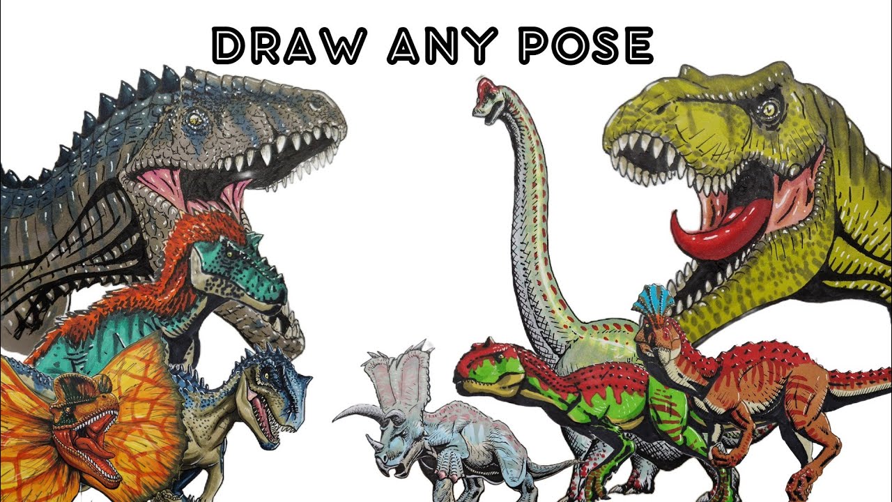 How to Draw a Dinosaur in Any Pose
