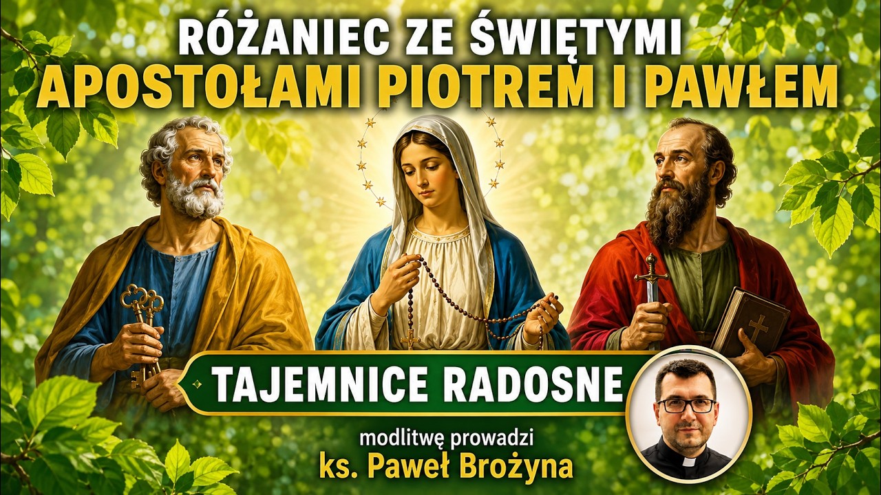 👉 R&oacute;żaniec ze świętymi Apostołami Piotrem i Pawłem | ✨ poniedziałek🌺sobota