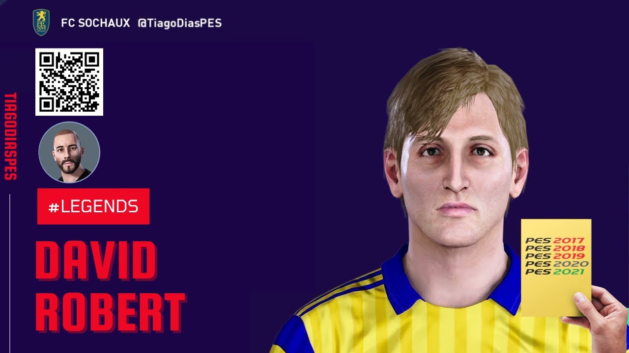 David Robert @TiagoDiasPES (FC Sochaux, Valenciennes) Face + Stats | PES 2021 | 2021/09 Donation