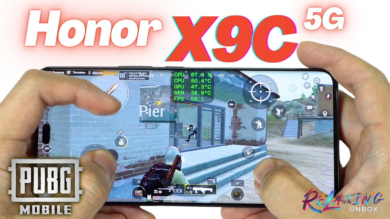 Honor X9c PUBG Mobile Gaming Review Update | FPS & Battery Drain test