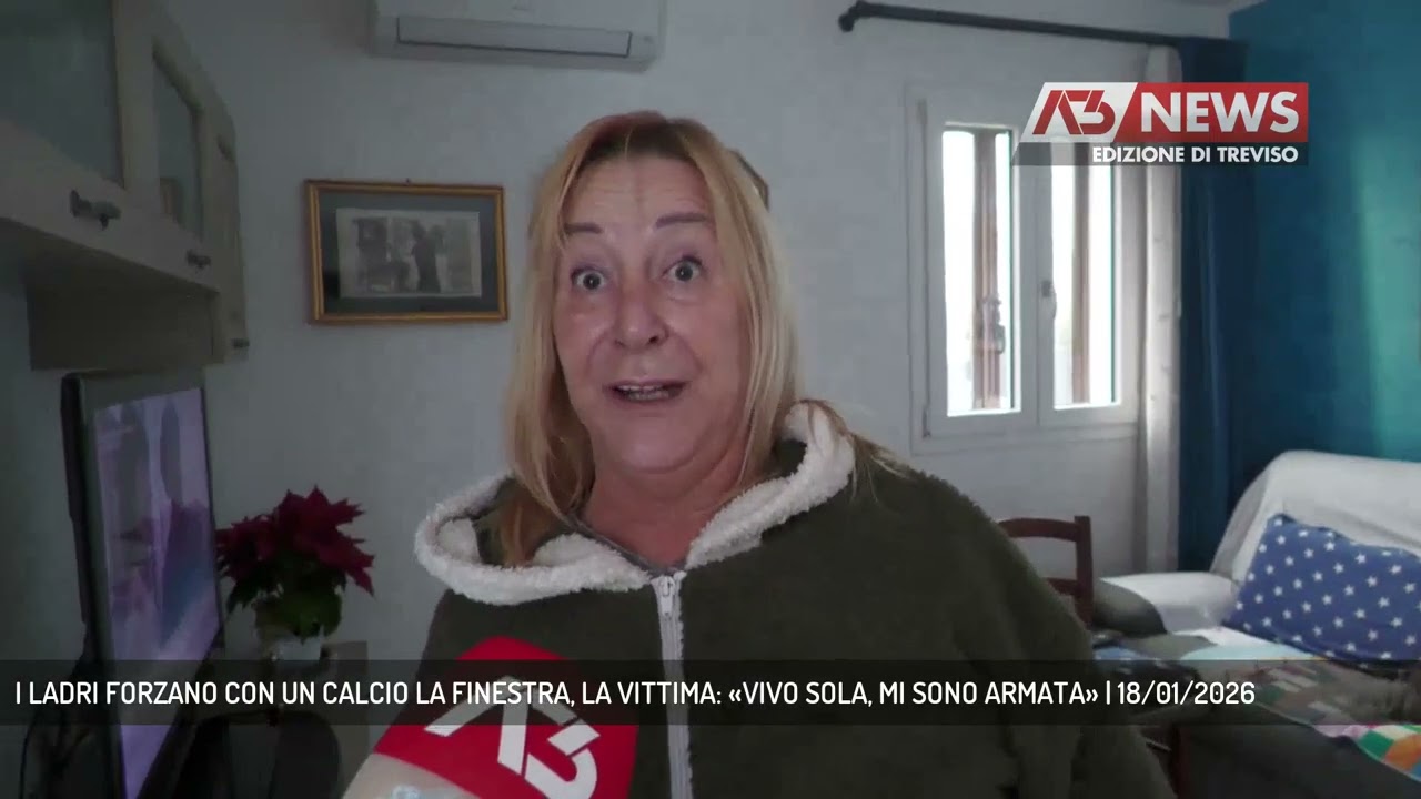 I LADRI FORZANO CON UN CALCIO LA FINESTRA, LA VITTIMA: «VIVO SOLA, MI SONO ARMATA» | 18/01/2026