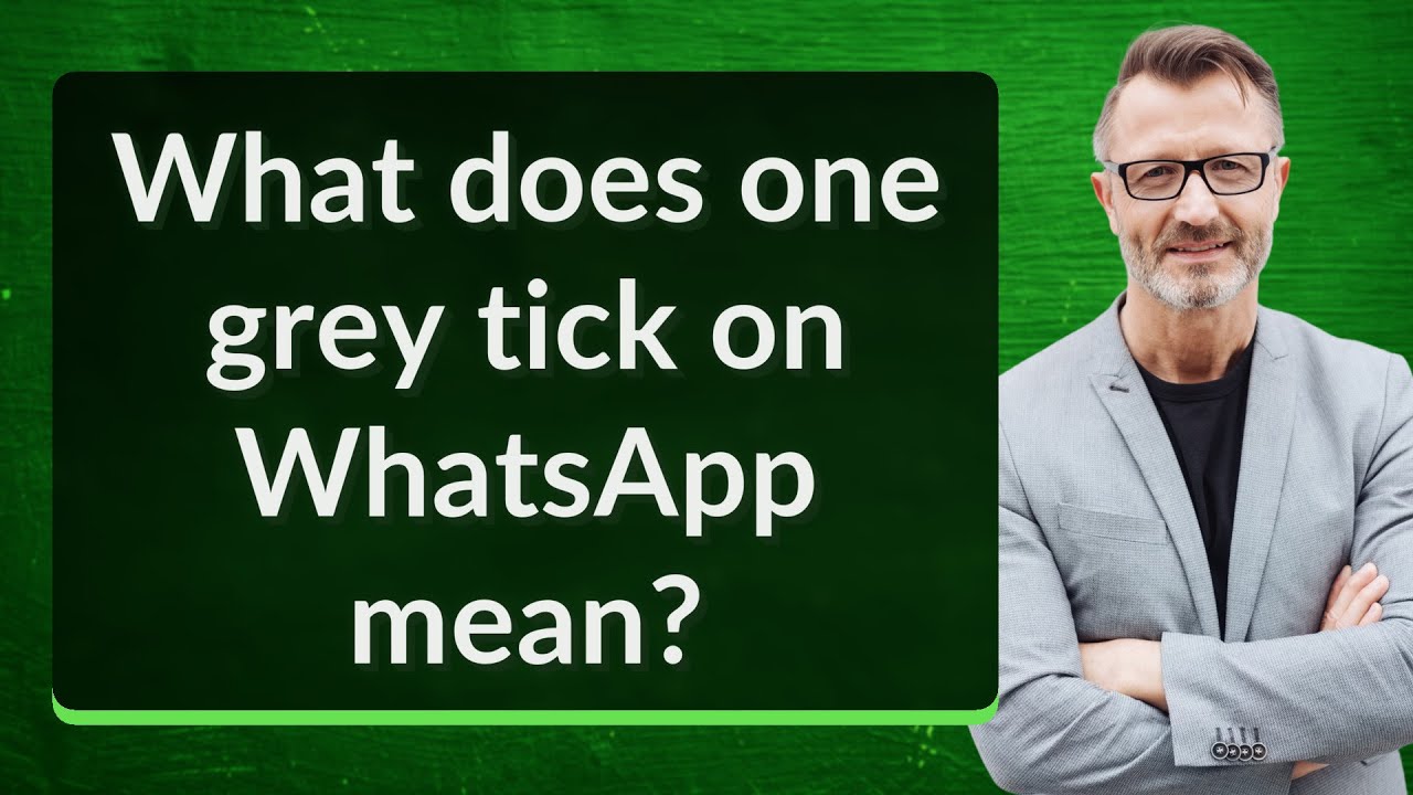 What does one grey tick on WhatsApp mean?