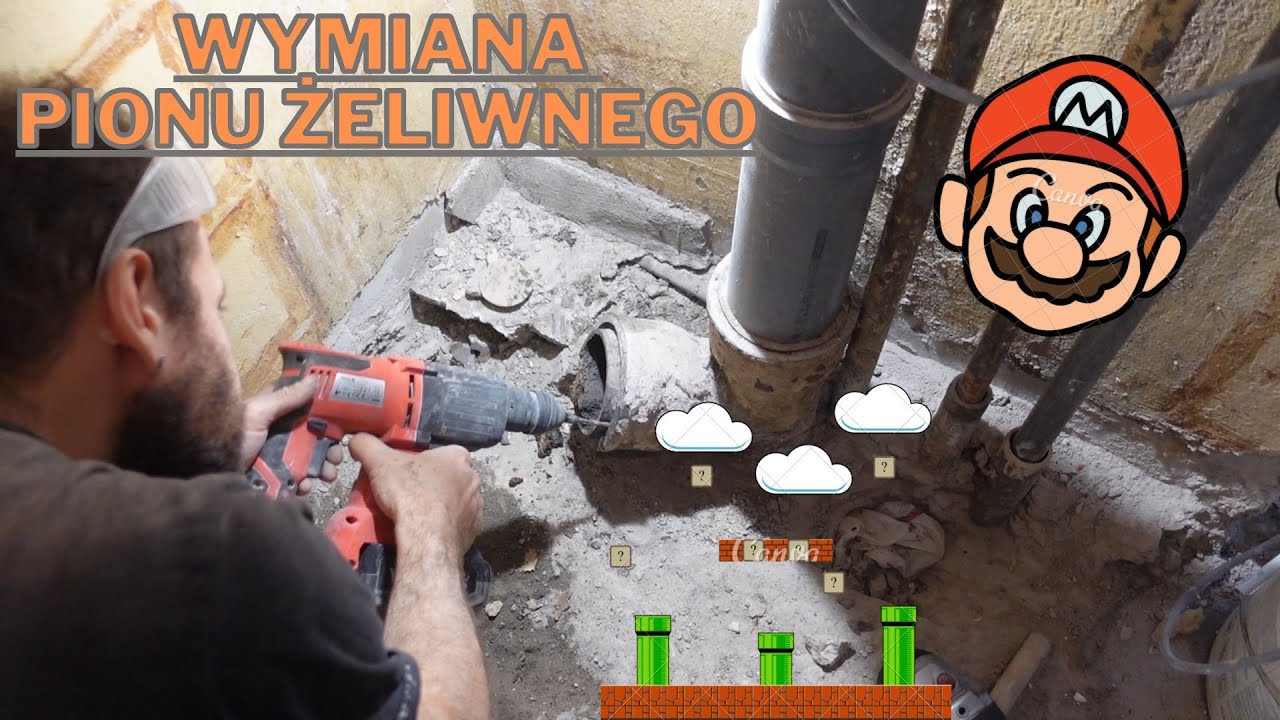 Wymiana żeliwnego pionu w blokach. Remont mieszkania w bloku
