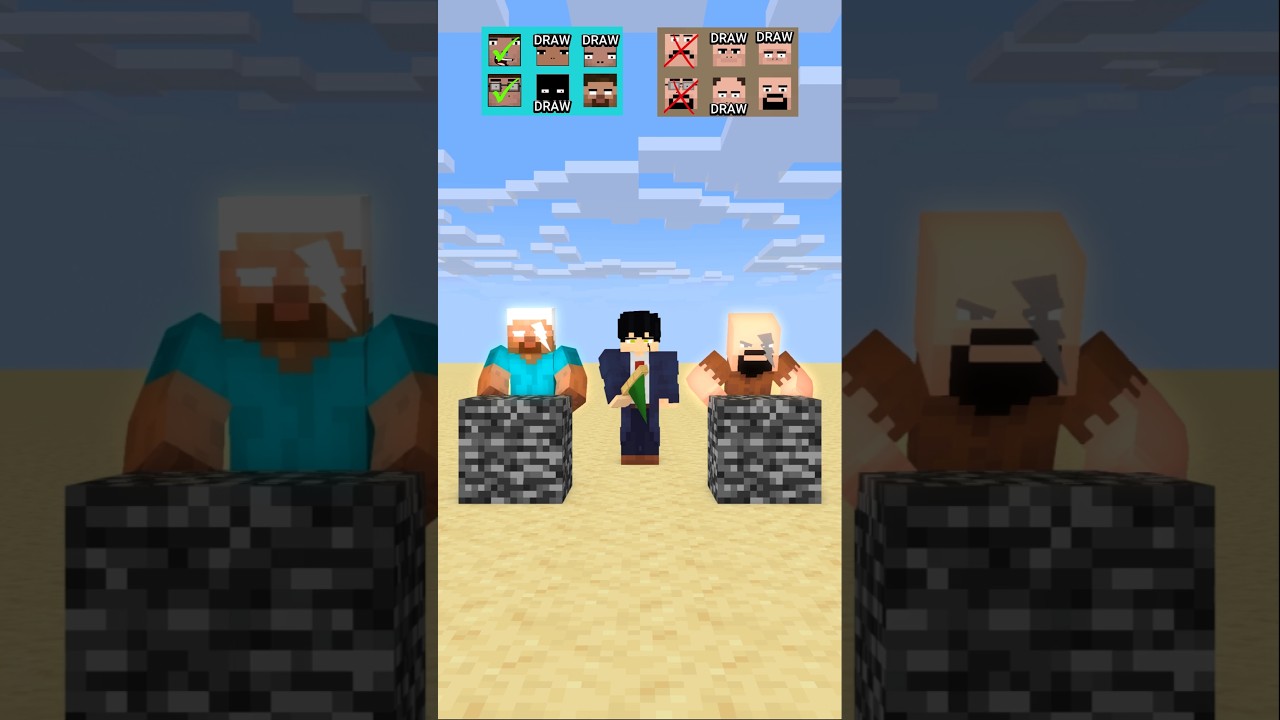 HELP Herobrine To Power Up And Win The Farthest Bedrock #friendship #shorts #trending #anime