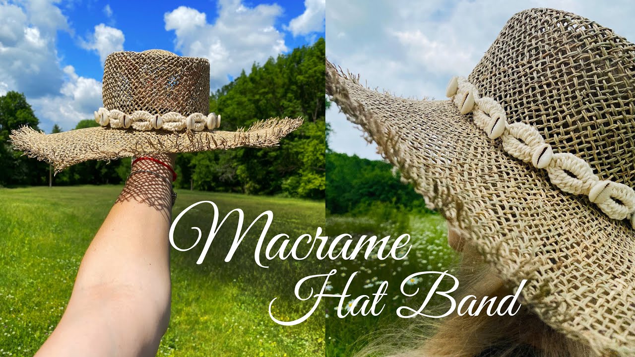 Tutorial Macrame Hatband with Seashells