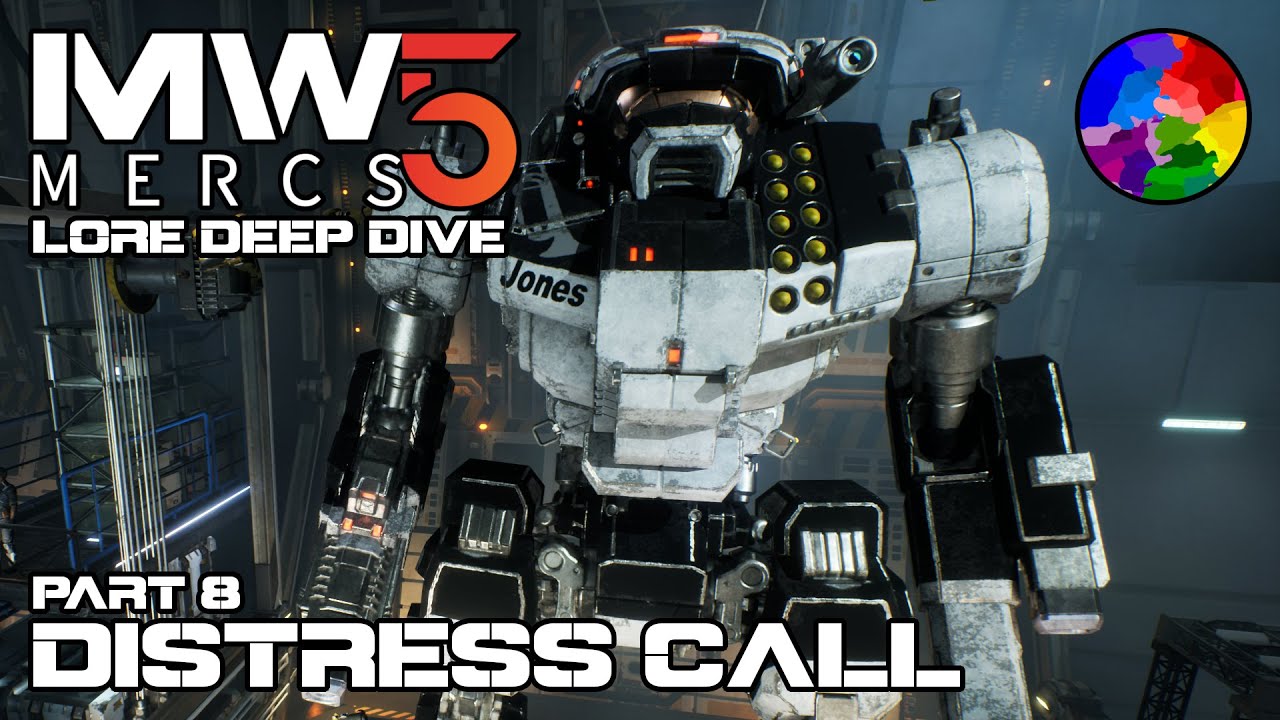 MechWarrior 5: Mercenaries (Part 8: Distress Call) - Lore Deep Dive (MW5 Challenge Playthrough)