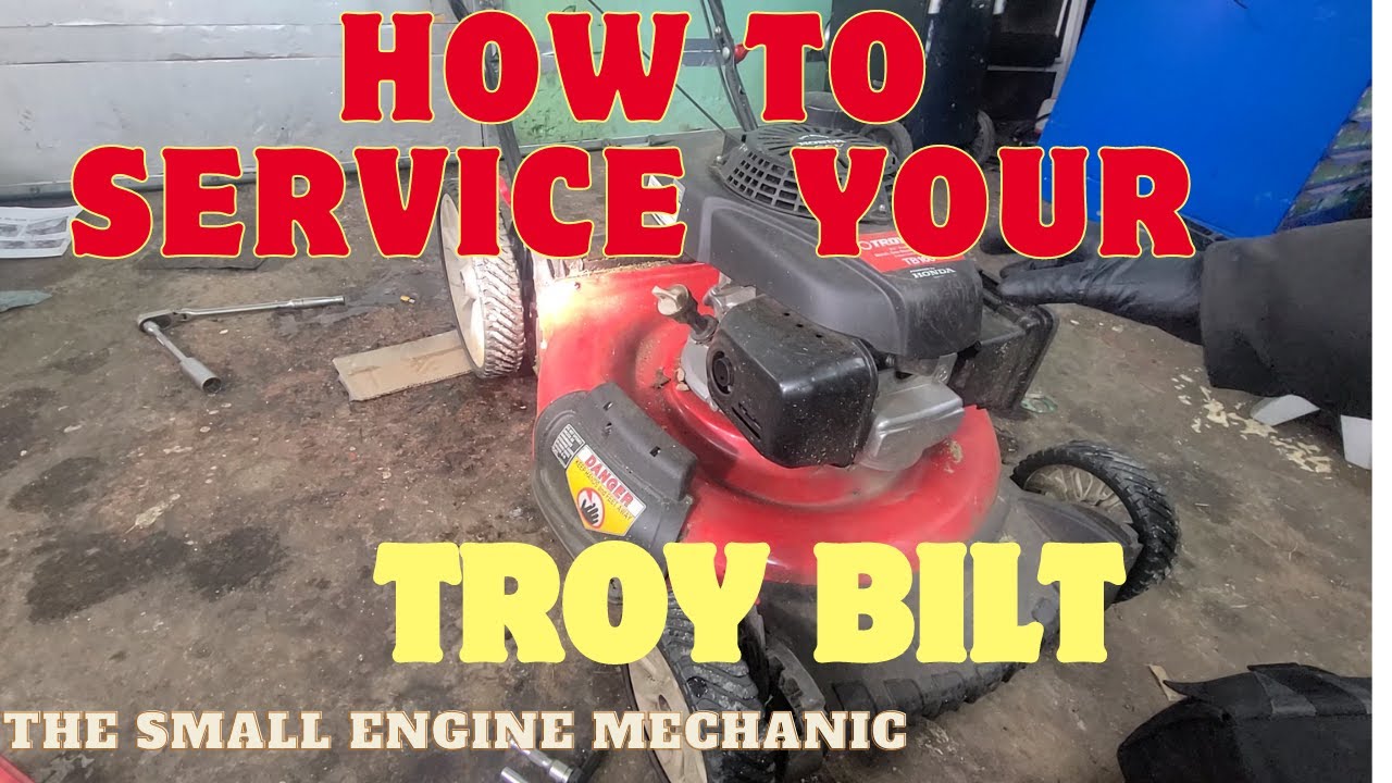 Push mower full service. Troy bilt with Honda motor