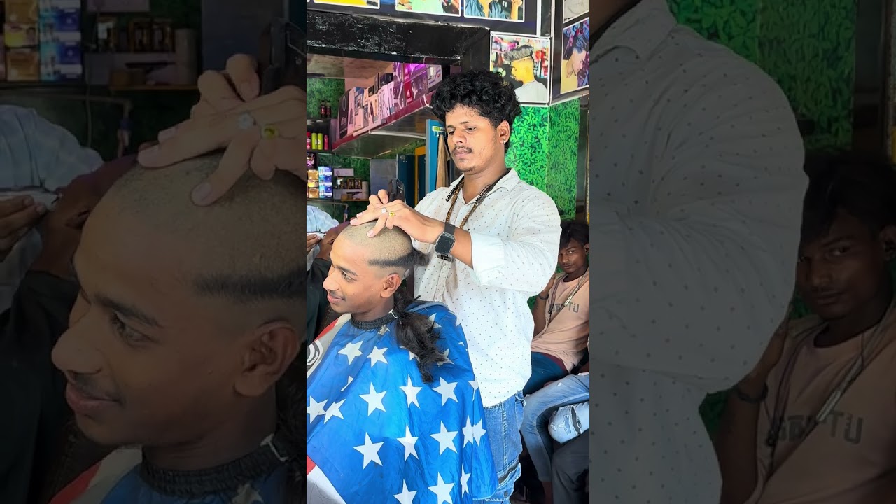 Indian men head shave series 02  #gundu #motta #mottai #shaving #takla #மொட்ட #மொட்டை #shave #bald