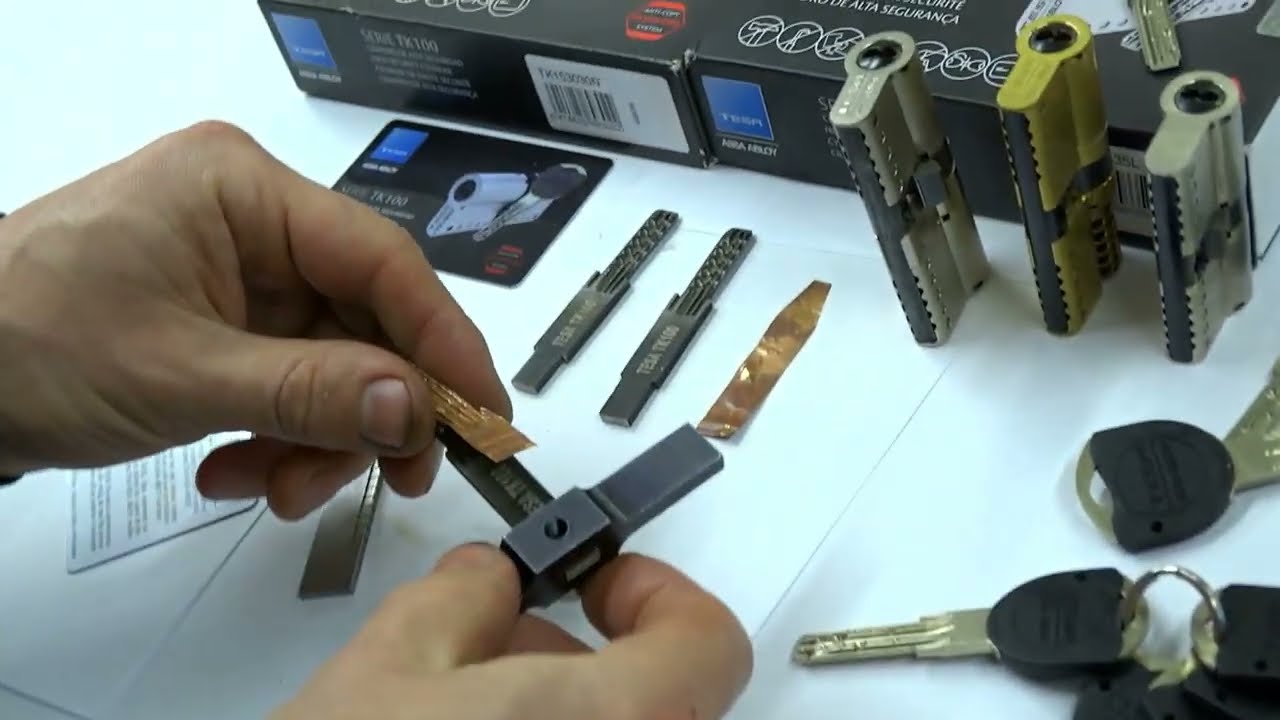 TESA TK100  how to apply foil for lockpicking correctly