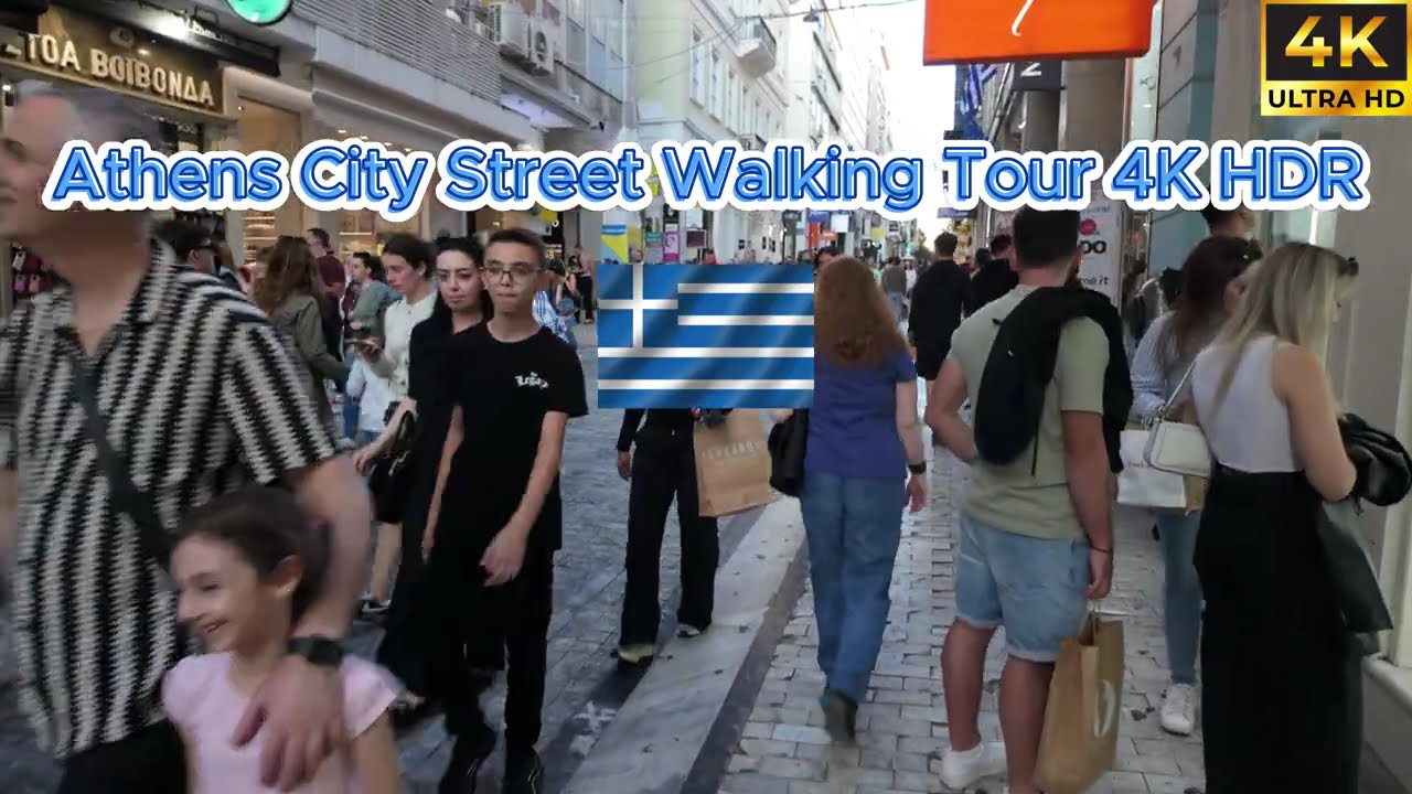 🇬🇷 Walking Tour of Athens, Greece 4K HDR