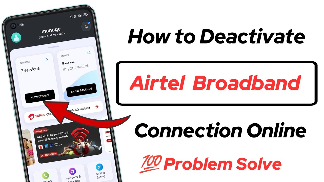 How to deactivate Airtel broadband connection
