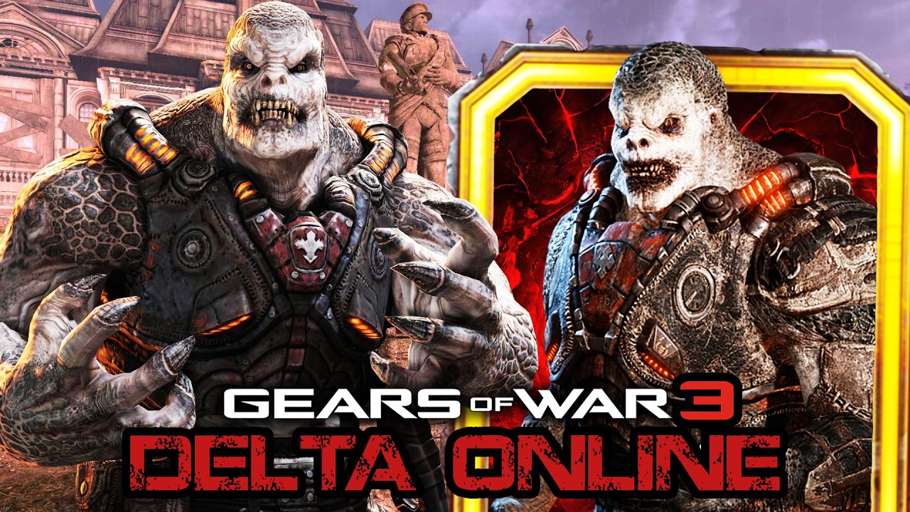 Gears of War 3 PC Delta Online - Геймплей с использованием скина персонажа LOCUST DRONE!