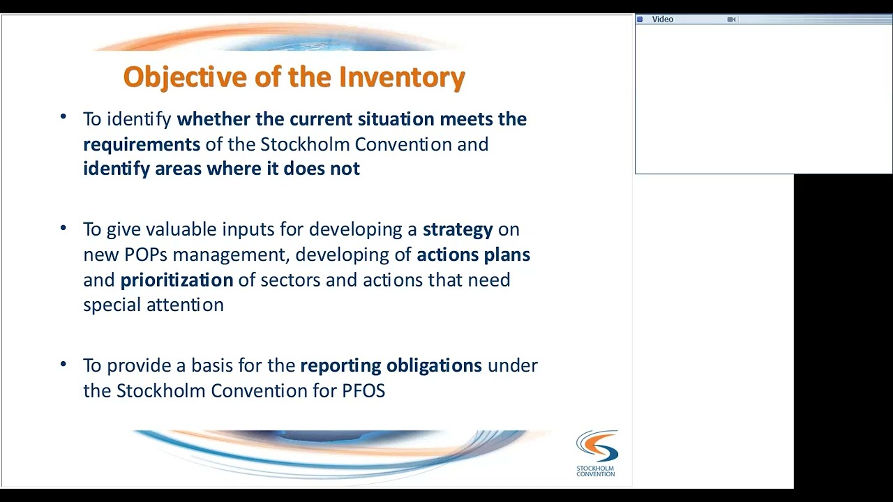 Establishing inventories of PFOS and related chemicals listed under the Stockholm