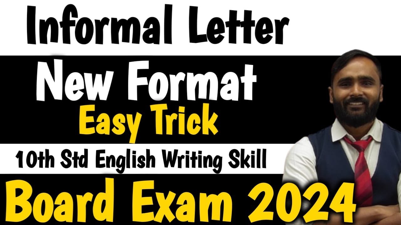 INFORMAL LETTER WRITING AS PER THE NEW FORMAT | 10TH STD BOARD EXAM 2024|Pradeep Giri Sir