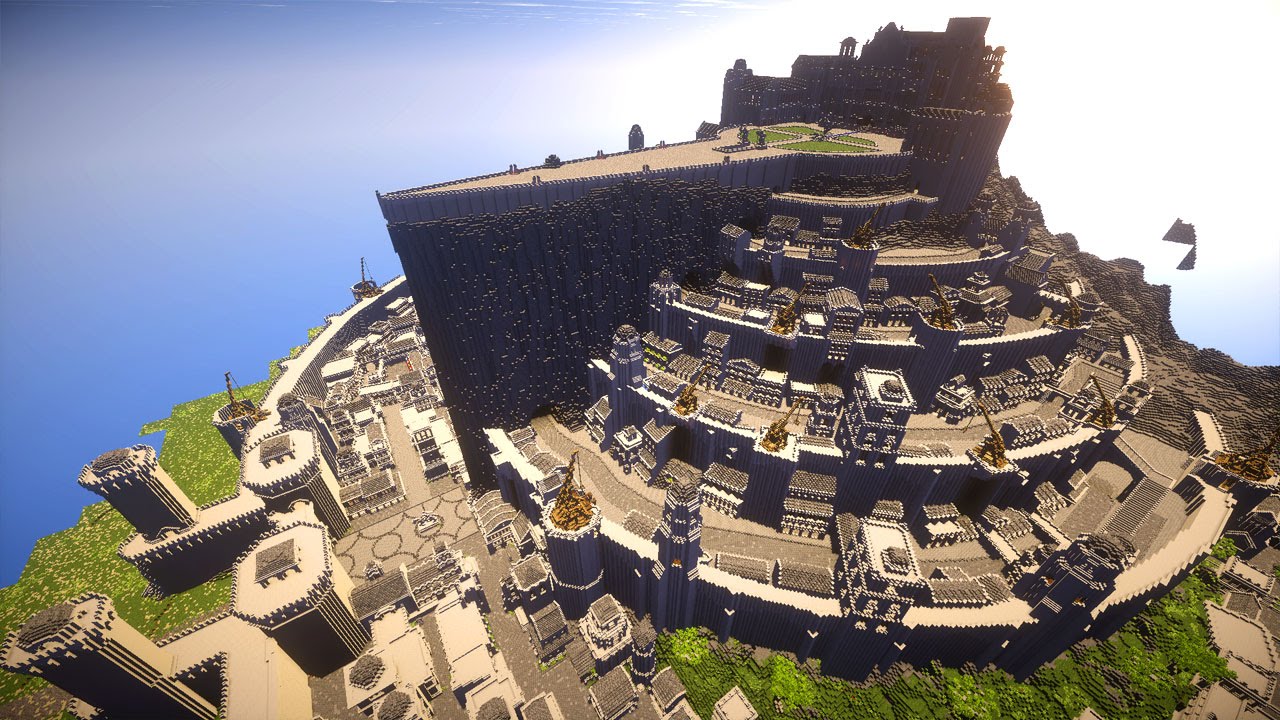Minas Tirith aus Herr der Ringe - Minecraft Megabuild