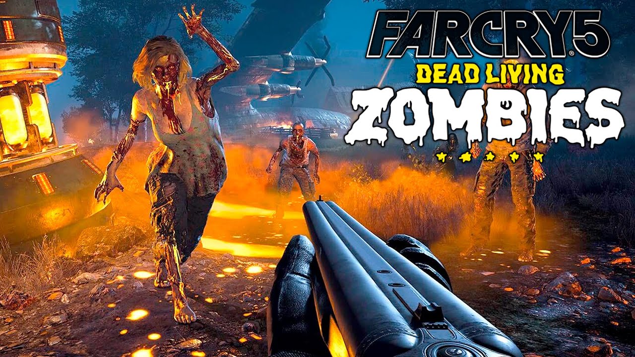 FAR CRY 5 ZOMBIES DLC - MODO DIVERTIDO com HORDAS de ZUMBIS (Gameplay Português PT BR)