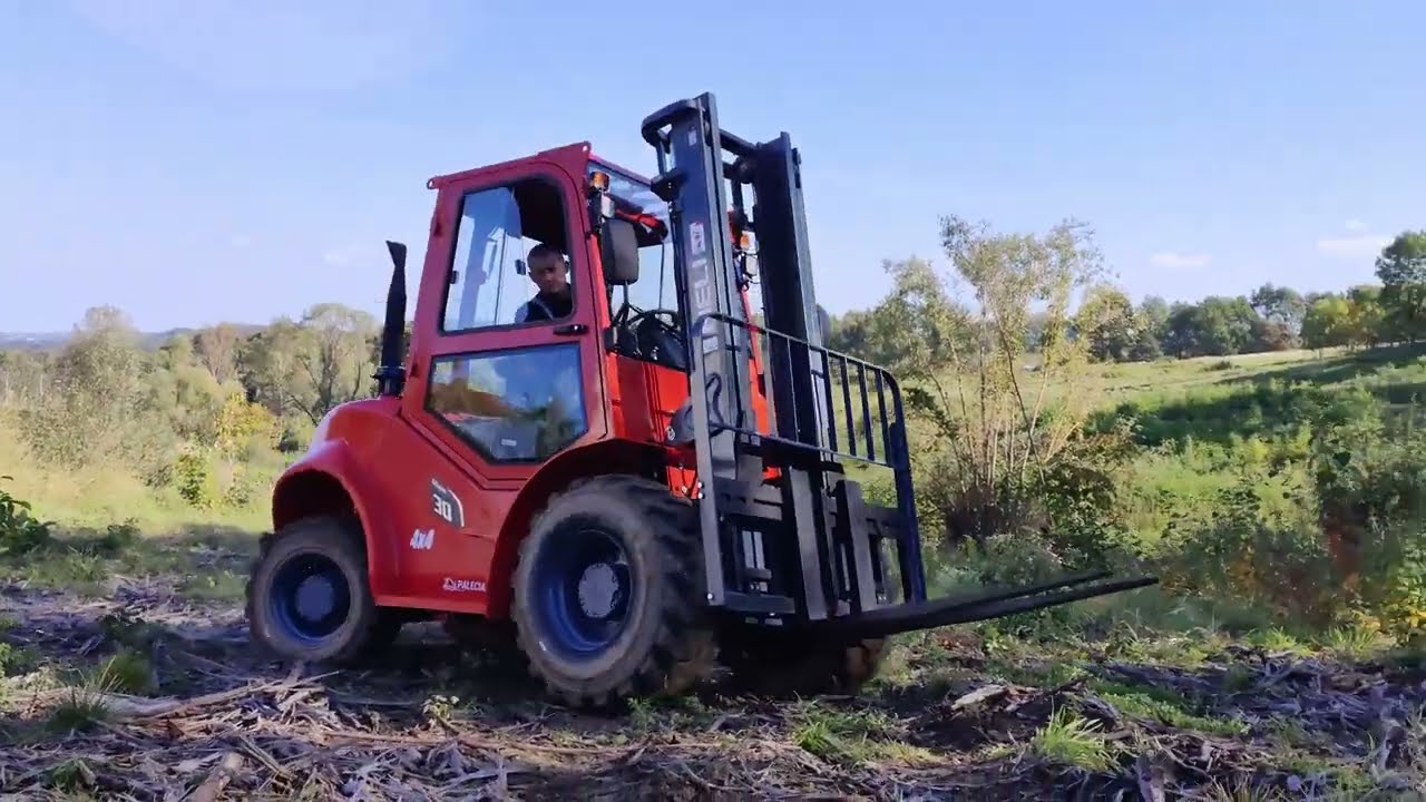 Terenowy wózek widłowy 4x4 Heli CPCD30 (KU5Y4G3) - test w terenie