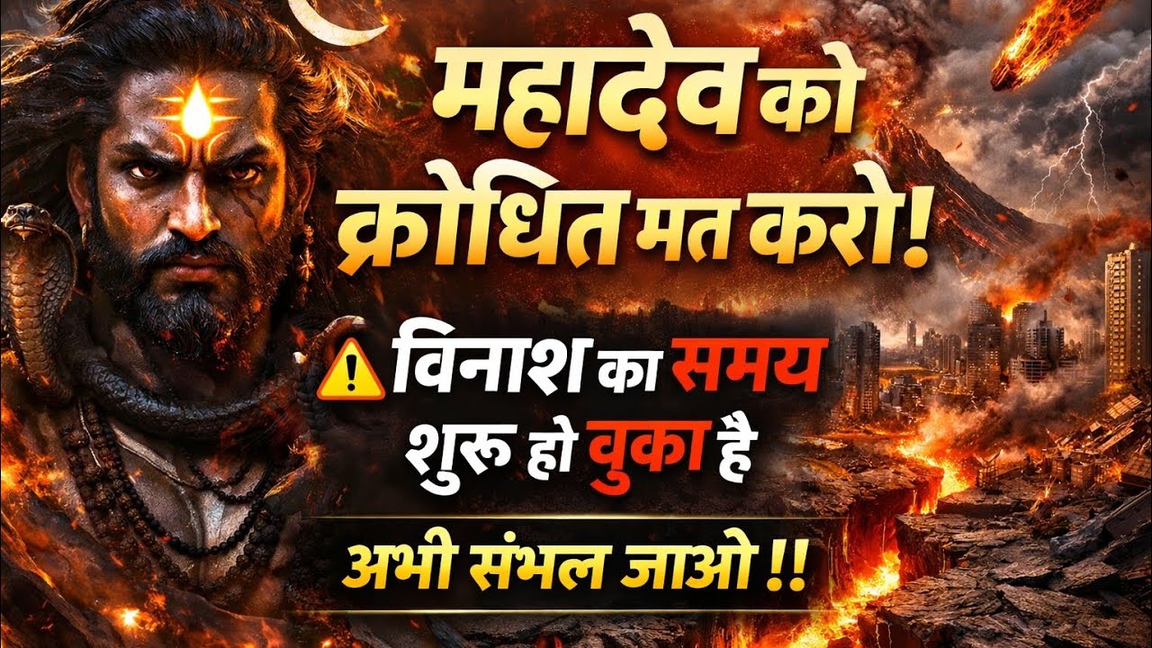 महादेव को क्रोधित मत करो ⚠️ विनाश का संकेत शुरू हो चुका है #harharmahadev #motivation #shivshakti 