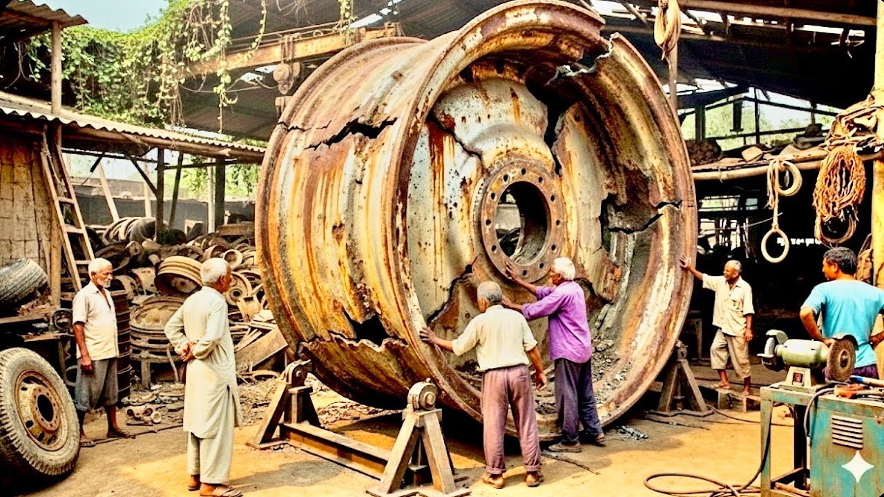 unbelievablely Biggest Broken Rim Amazing Repair Techniques 
