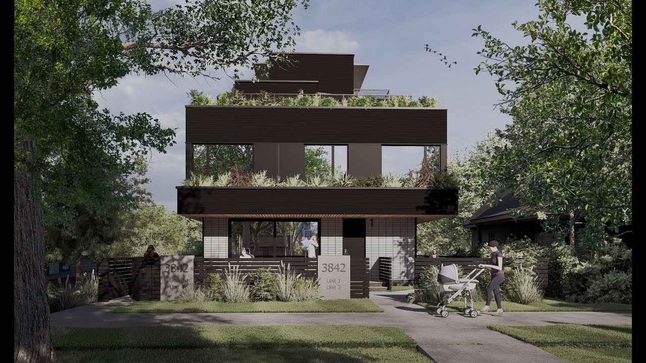 Modern Quadplex Housing (4 Unit) in laurel St, Vancouver.