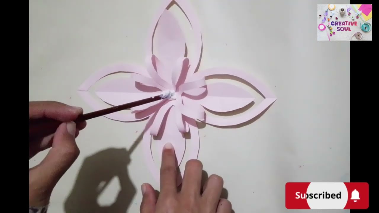 How to make paper flower | Beautiful paper flower making idea | DIY paper flower craft idea 