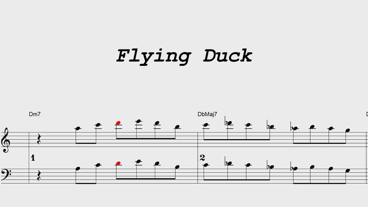 Flying Duck - ModJazz - Piano sheet music