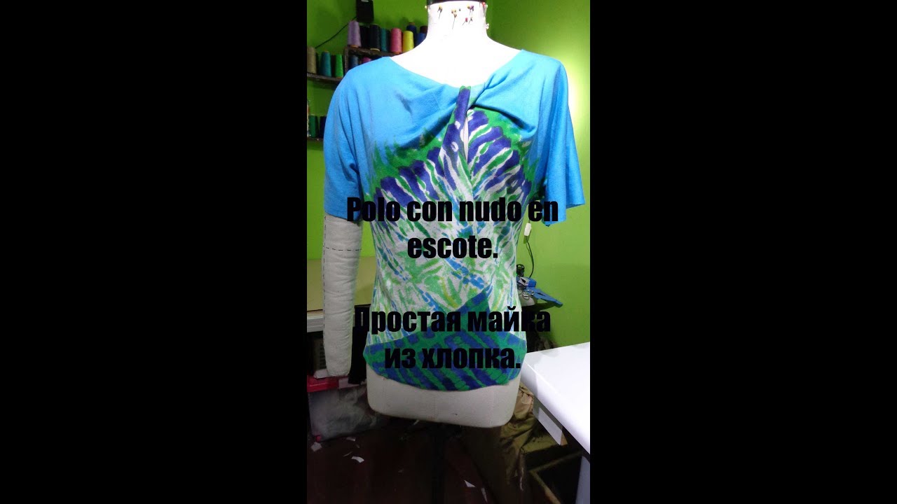 polo con nudo en escote, super rapido!