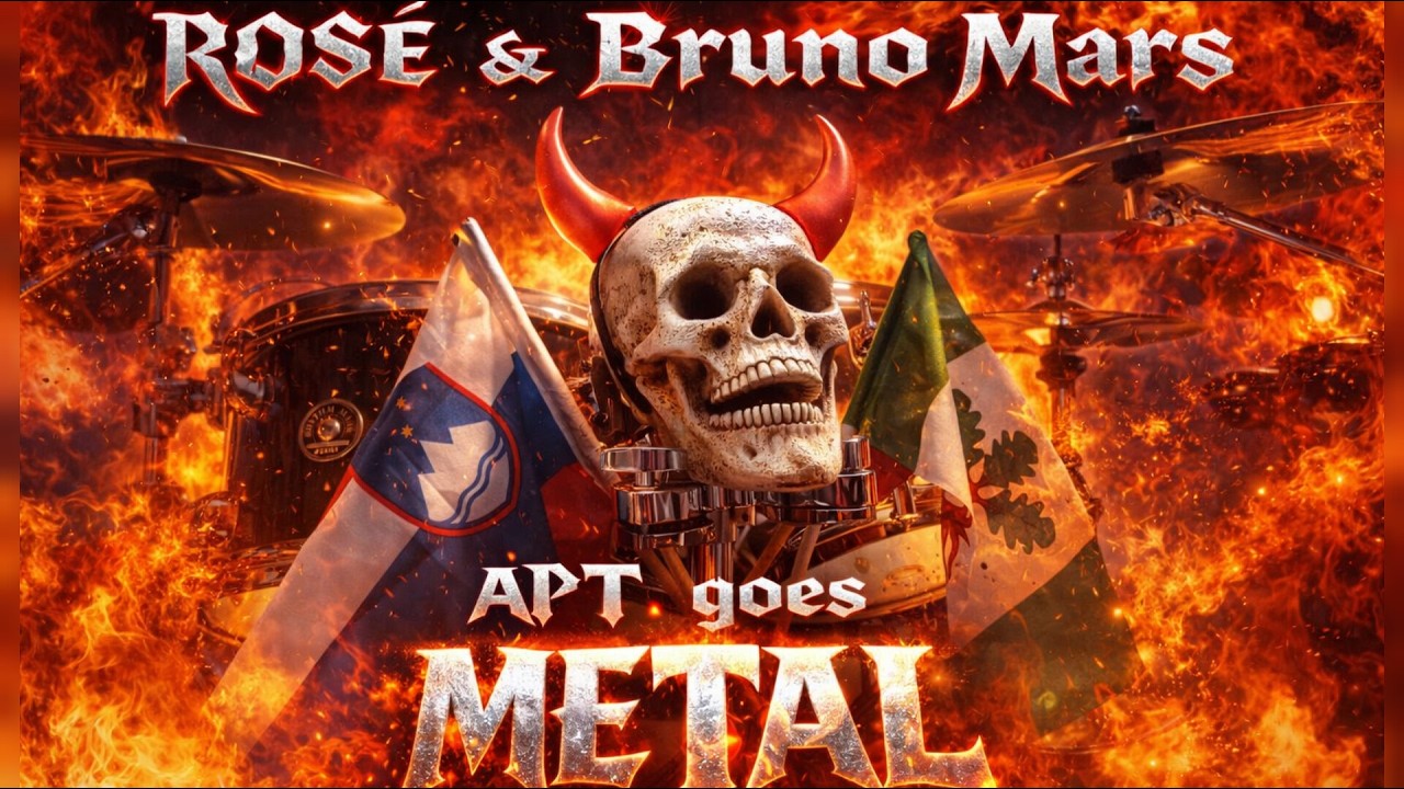 ROSÉ & Bruno Mars - APT. goes METAL (SkarProductions) Drum Cover