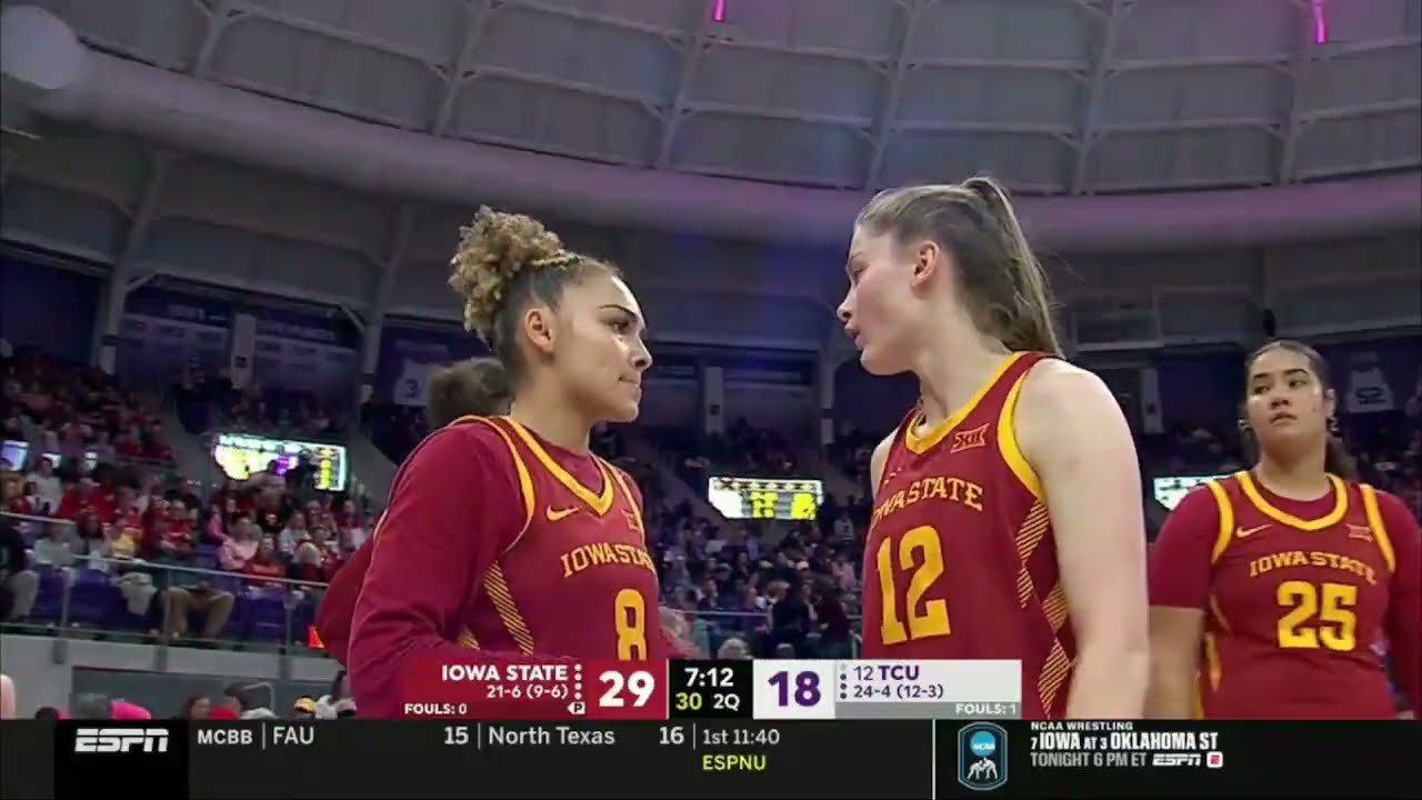 Iowa State vs TCU - Feb 22, 2026 | Women's College Basketball