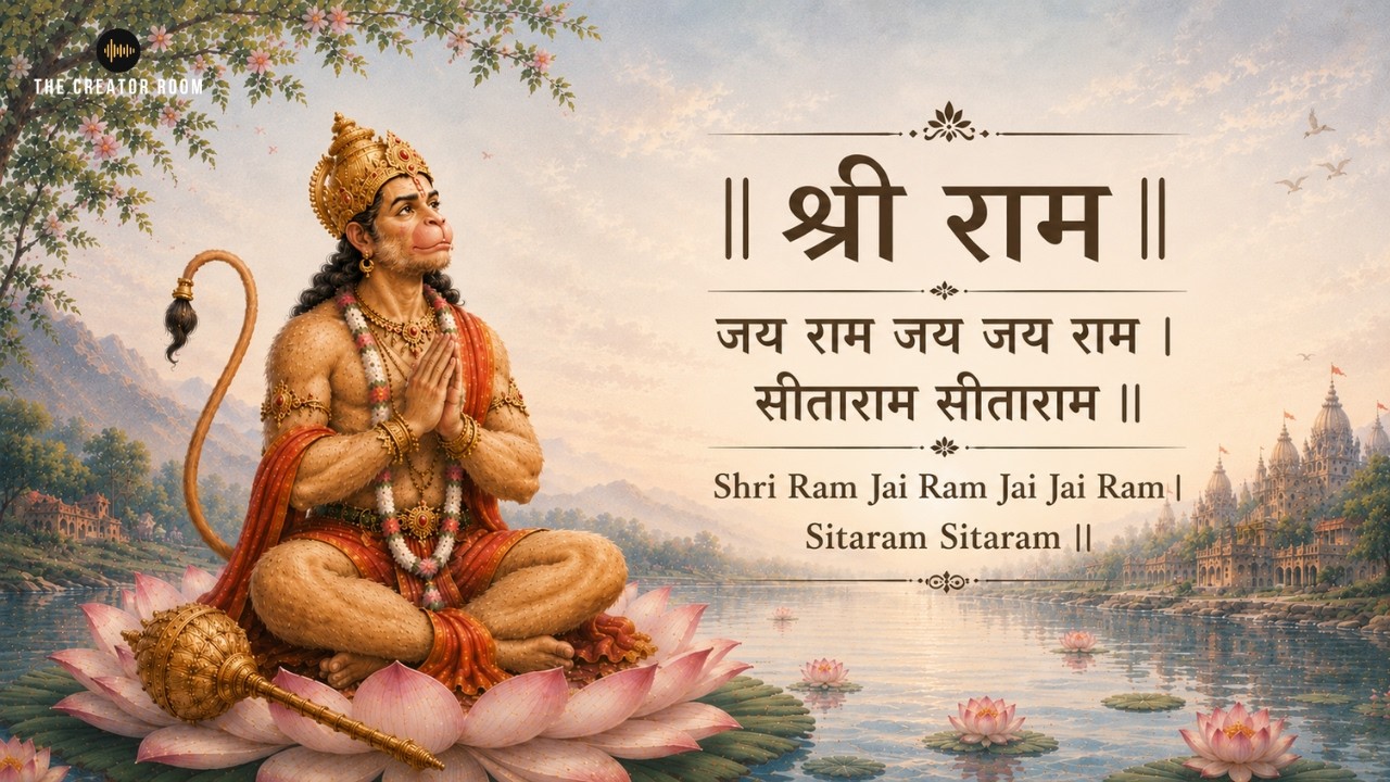 Shri Ram Jai Ram Jai Jai Ram | Sita Ram Sita Ram | Divine Ram Dhun with Hanuman Ji |The Creator Room