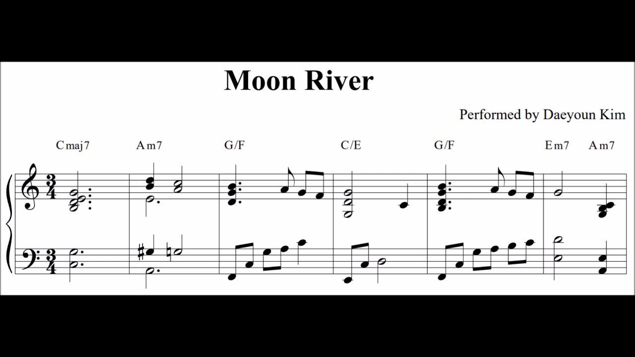 [Jazz Standard] 'Moon River' for solo piano