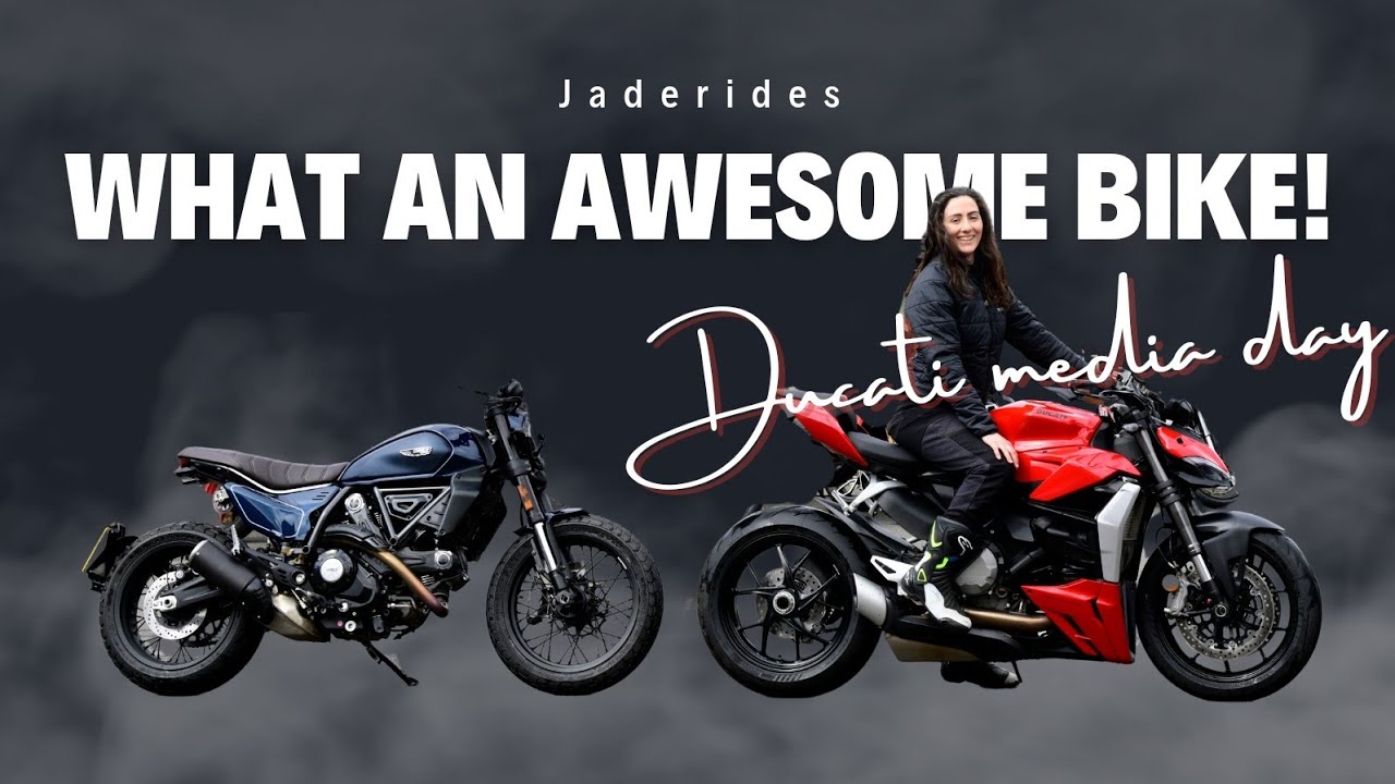 Come to a press day with me and ride some new Ducati's, including the Scrambler and Streetfighter!