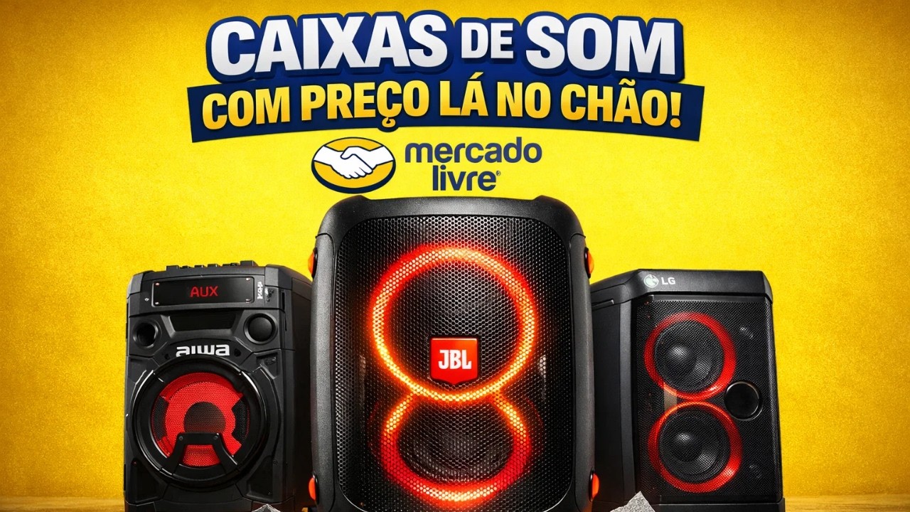 🔊 Ofertas Caixa de Som no Mercado Livre Hoje | Descontos Reais | Caixas de Som Baratas Mercado Livre