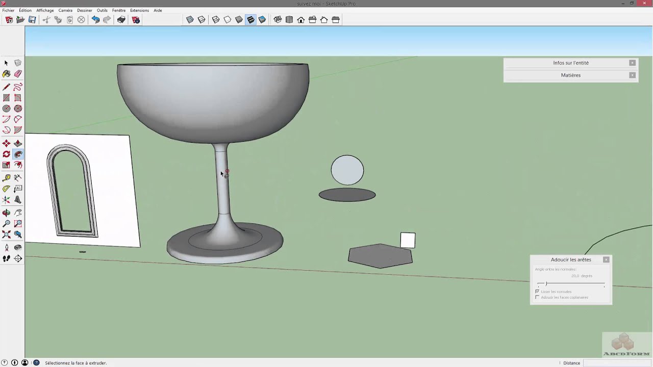 14 - Sketchup - l'outil suivez moi