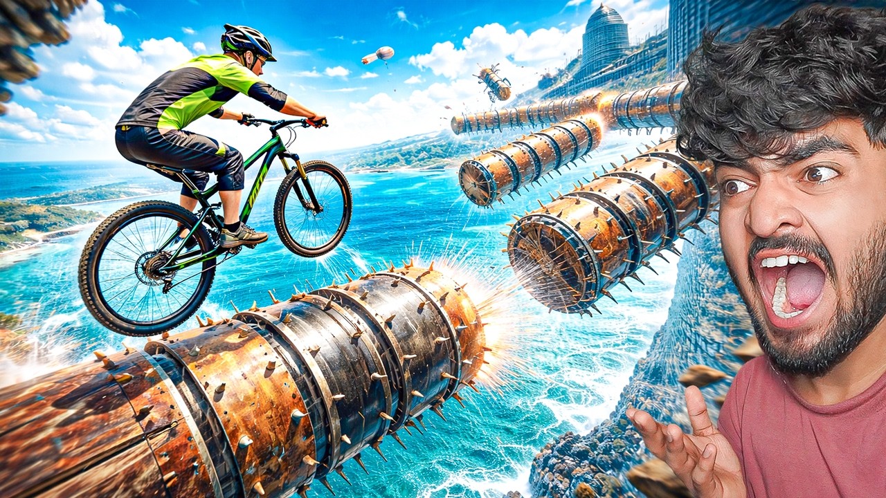 THIS STUNT TRACK IS PURE INSANITY 🤯🚴 | DESCENDERS