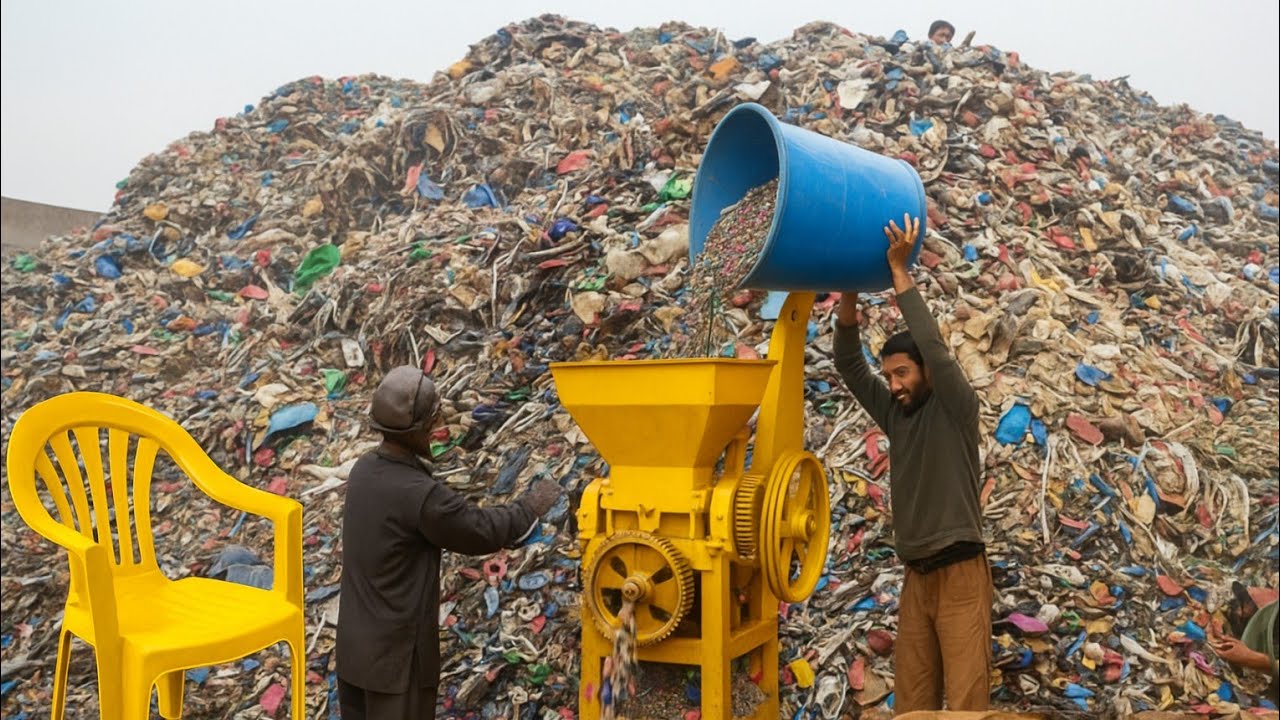 How Chairs Are Made from Plastic Scrap | Recycling Process Explained