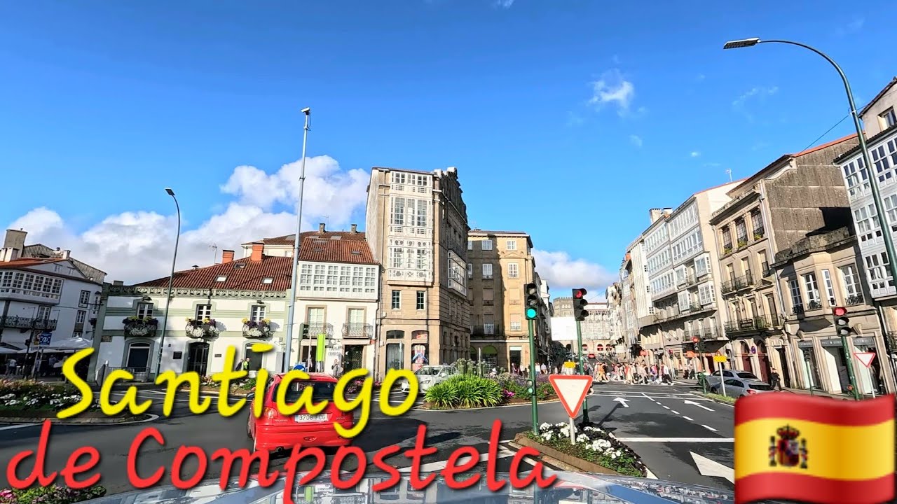 Santiago de Compostela Spain 🇪🇸 4K Drive