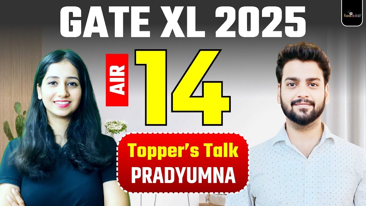 Topper's Talk with  Pradyumna Sendha I AIR 14 GATE XL 2025 I Bansal Biology