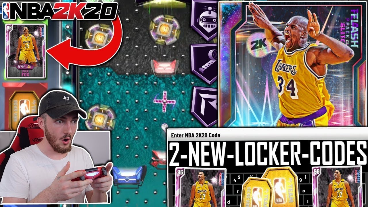 2 FREE *NEW* LOCKER CODES 2K20 + GALAXY OPAL GLITCHED SHAQUILLE O'NEAL GAMEPLAY! (NBA 2K20 MYTEAM)