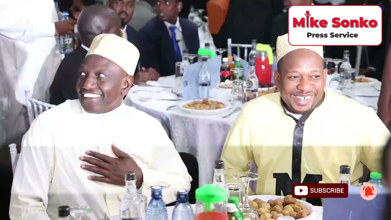 Mike Sonko warmly received President William Ruto for a special dinner with the Muslim community.