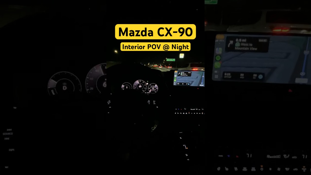 2025 Mazda CX-90 PHEV | POV Night Drive
