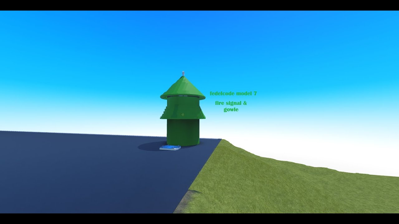 fedelcode model 7  fire signal & gowle  (roblox plane crazy)