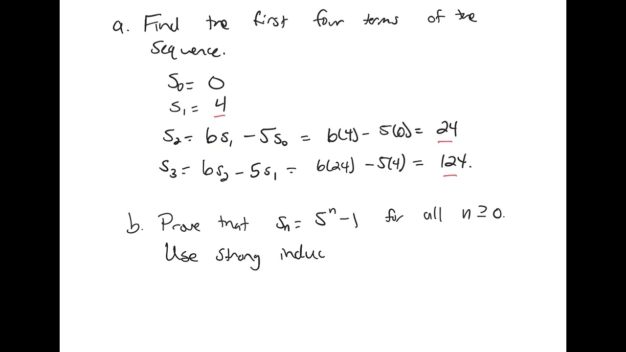 Strong Induction Example 1