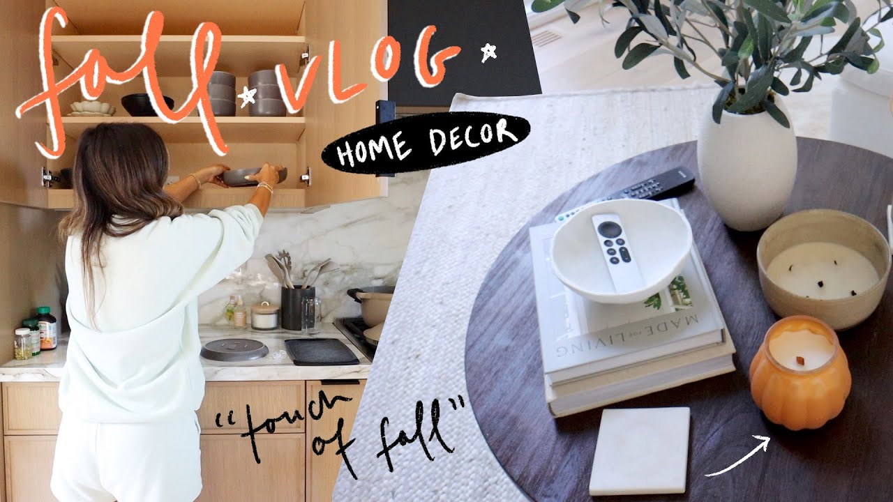 Decorating my house for FALL!!! Kitchen, office + living room!