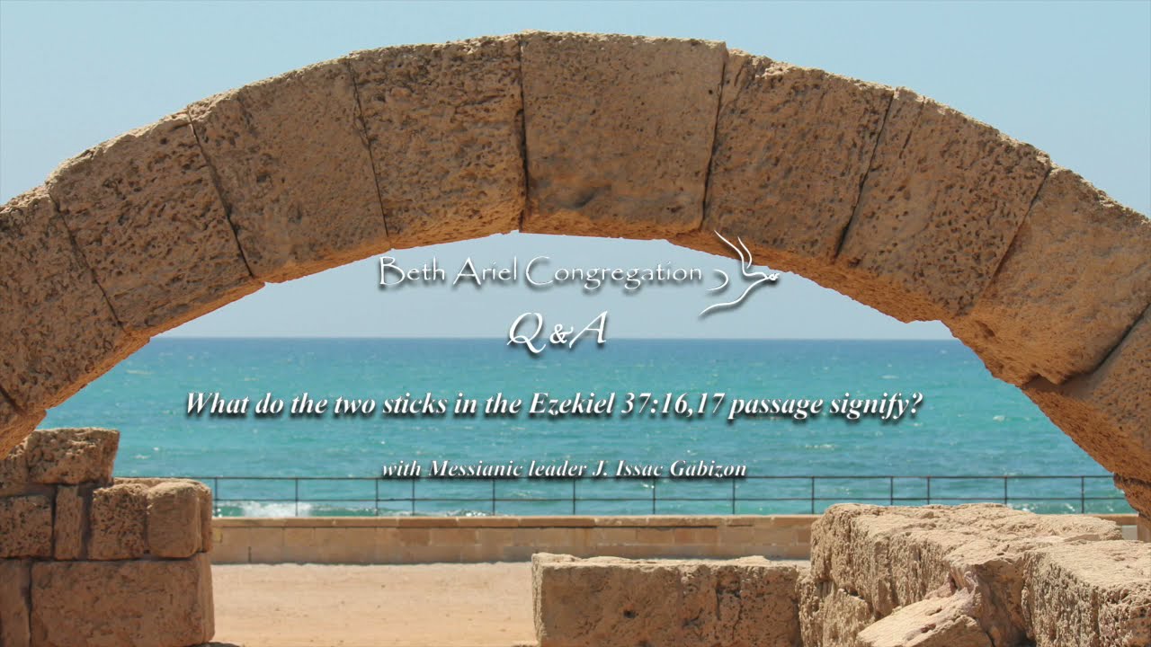 Q8. What do the two sticks in the Ezekiel 37:16,17 passage signify?