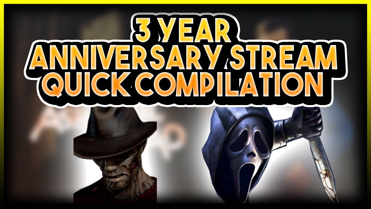 DBD 3 YEAR ANNIVERSARY QUICK COMPILATION, FREDDY REWORK GHOST FACE AND MORE!